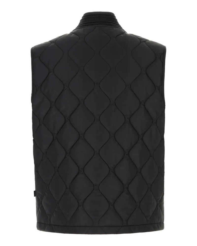 Burberry Men's Black Nylon Vest Giubbini Jacket Black