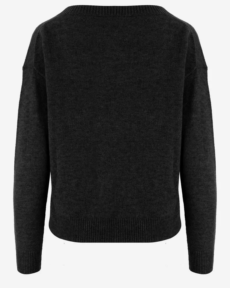 ALLUDE Women's Cashmere Sweater Black Black