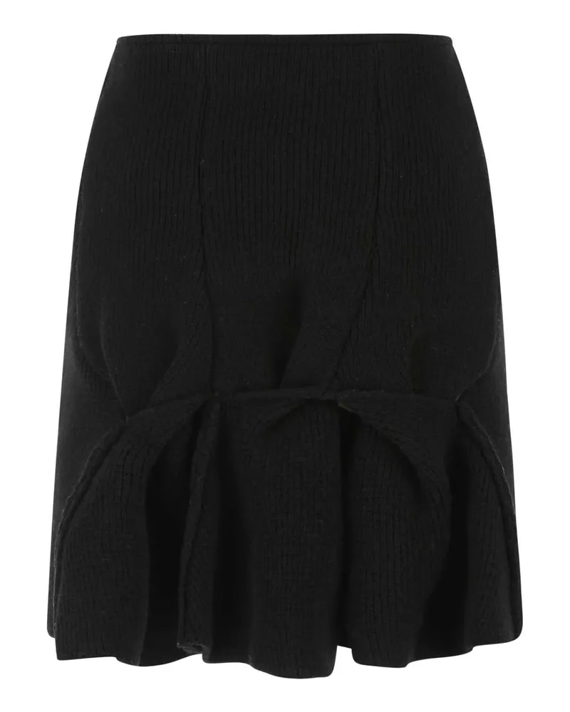 Bottega Veneta Women Black Wool Blend Skirt 1000 Exterior: Polyester Gonne Black