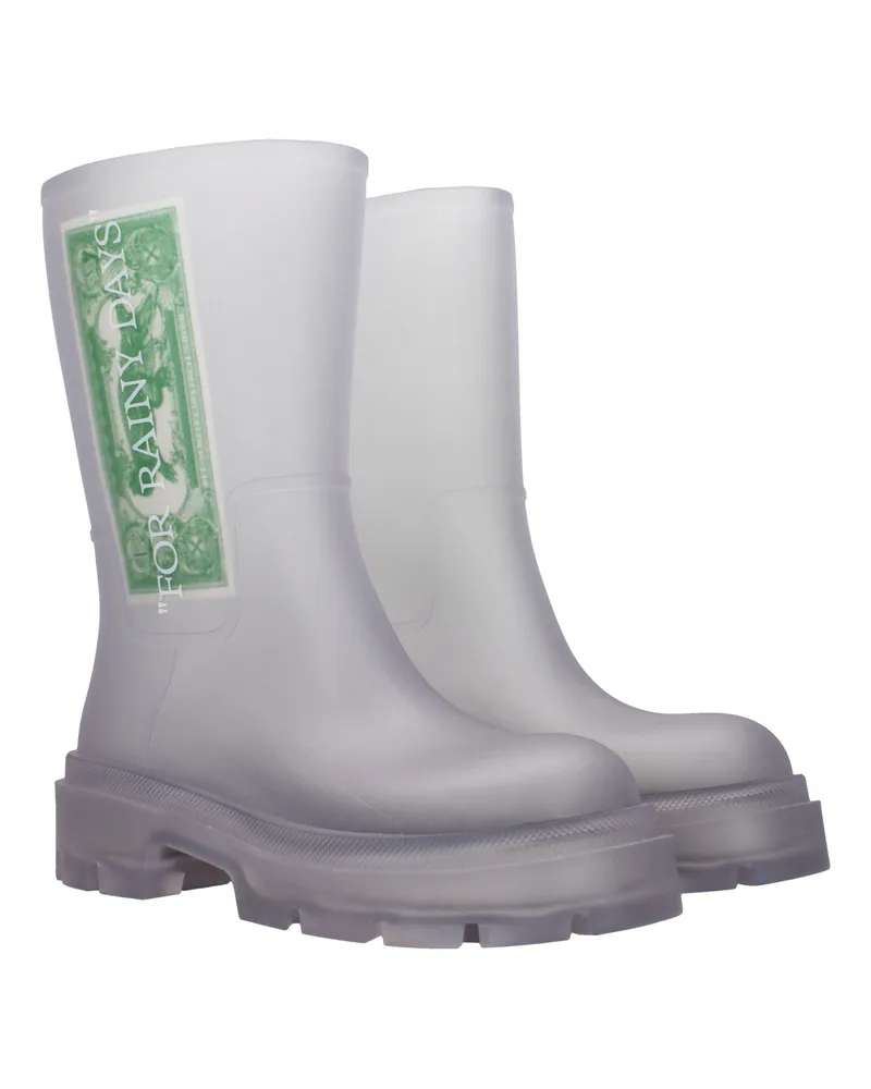 OFF-WHITE Men's Transparent Pvc Ankle Boots White