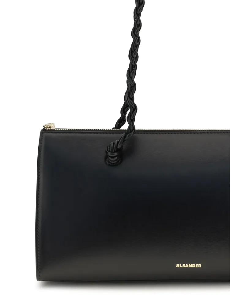 Jil Sander Women's Shoulder Bag Tangle Black Leather Calf (bos Taurus Black