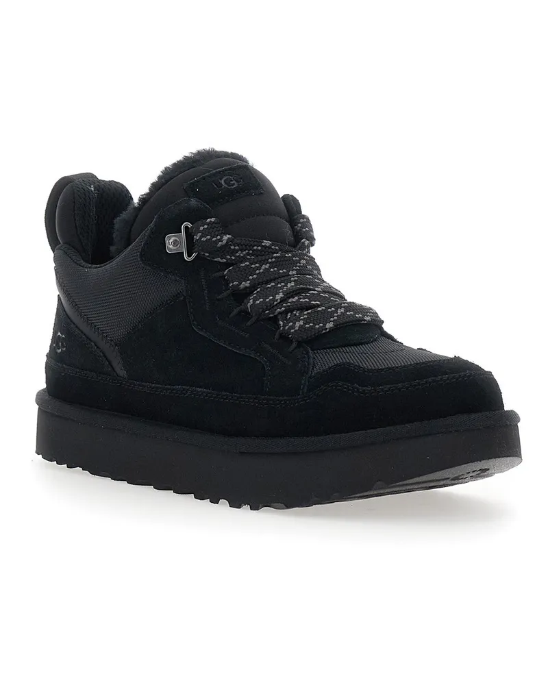 UGG Men's Trainers Lowmel Black Suede Sneaker Black