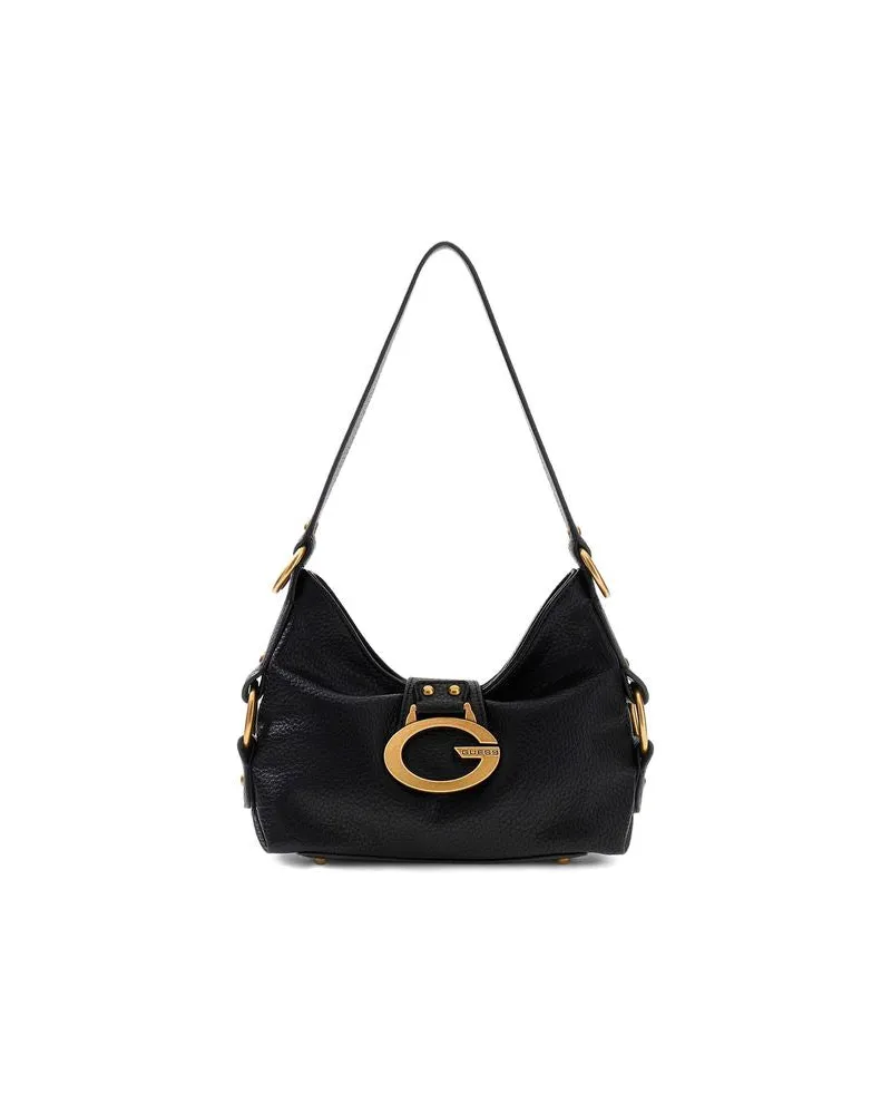 Guess Women's Shoulder Bag Black Polyurethane - Shoulder-Bags Black
