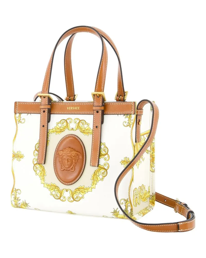Versace Calfskin Leather Bag — White White