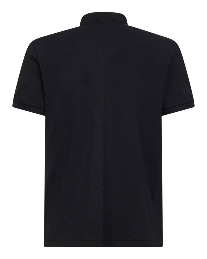Ralph Lauren Piqué Cotton Polo Shirt — Black 