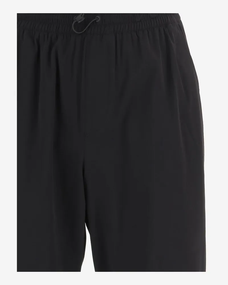 AUTRY Men Nylon Pants With Logo Black Polyamide Trousers Black