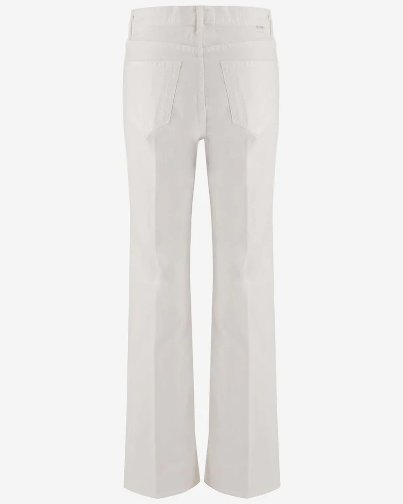 Mother Women's Jeans Stretch Cotton White White