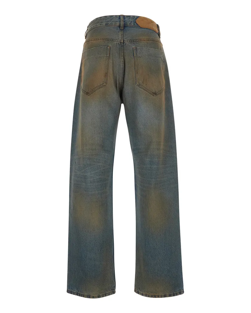 Jacquemus Men's Jeans Le De-Nimes Berger Grey Cotton Gray