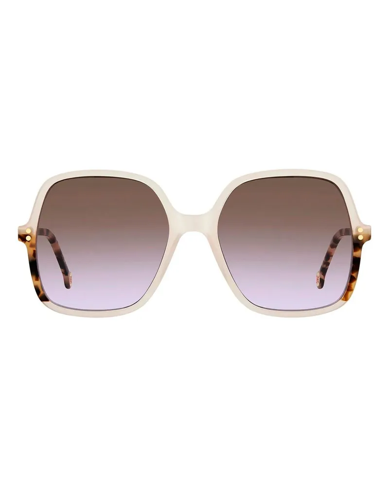 Carolina Herrera New York Women's Beige Acetate Sunglasses Beige