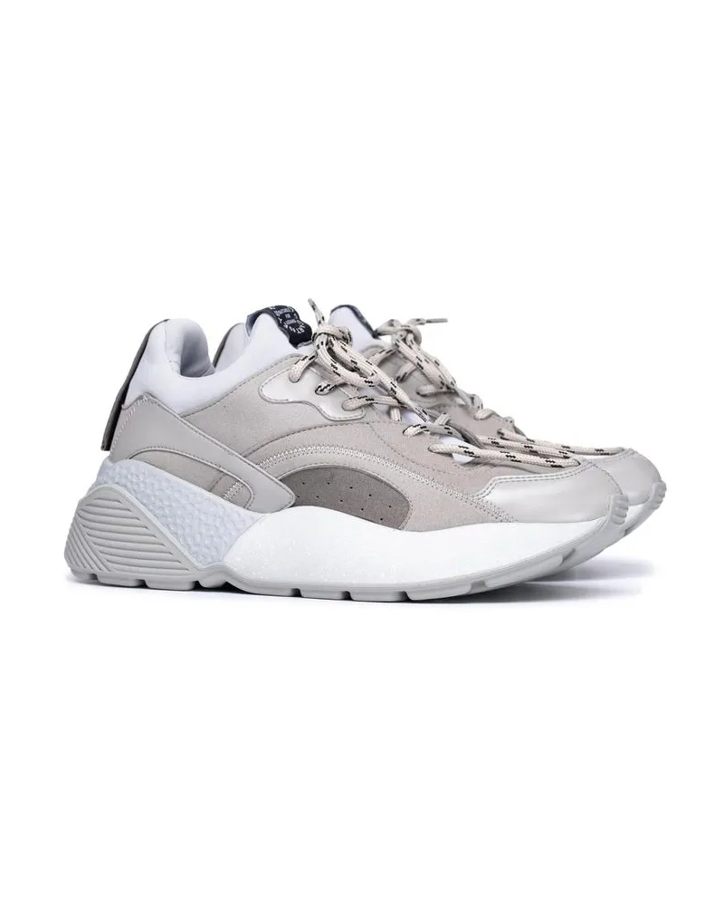 Stella McCartney Women's Gray Vegan Leather Chunky Sneakers Gray