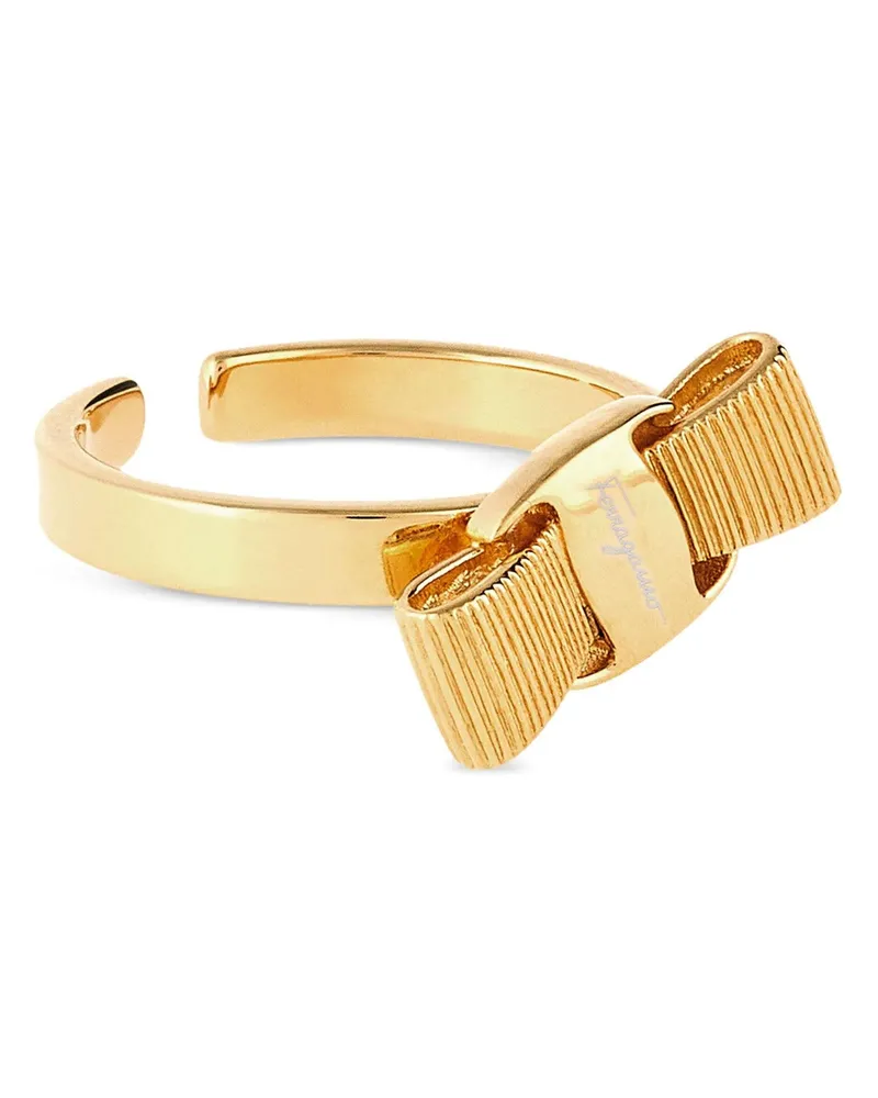 Ferragamo Vara Ring — Gold Gold