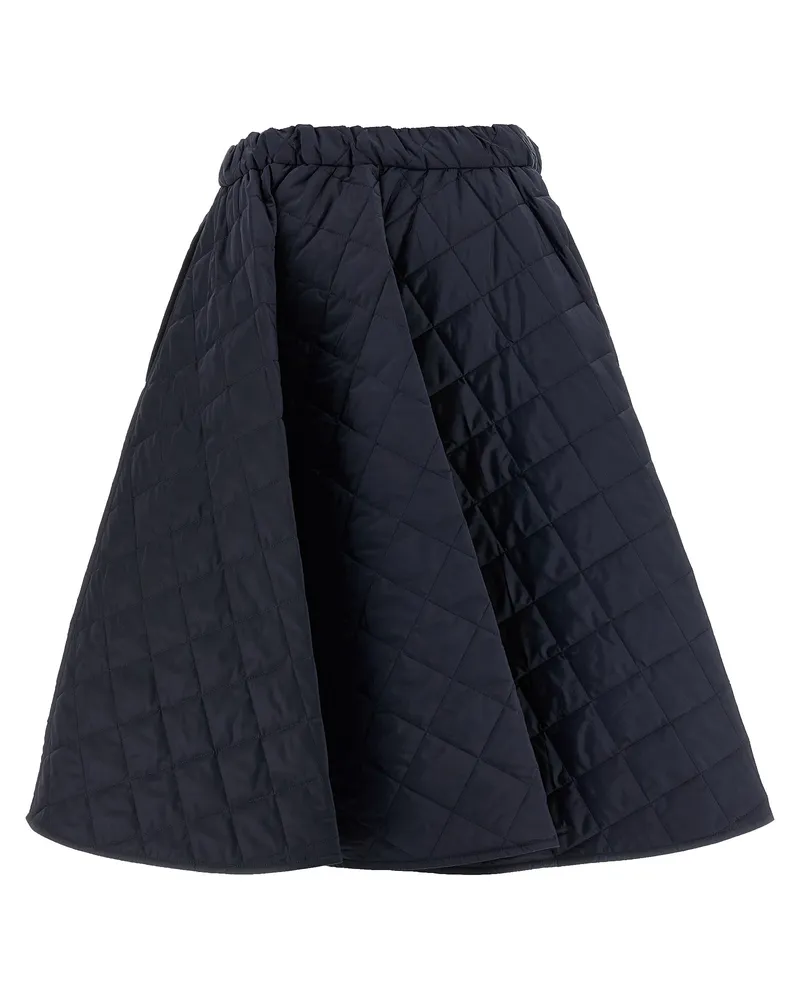 Prada Quilted Re-Nylon Midi Skirt — Navy Navy