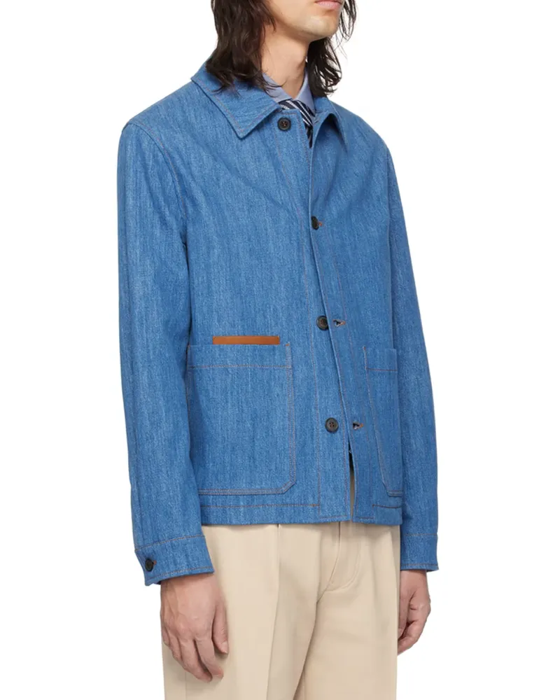 Ermenegildo Zegna Denim Jacket — Blue Blue