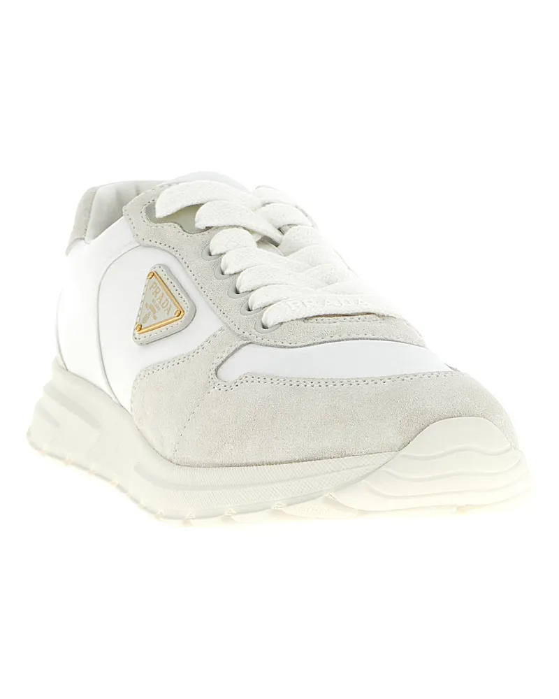 Prada Women's White Polyamide Low Top Sneakers White