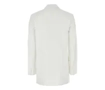 Women's Cotton Blazer White Exteiror Blazers