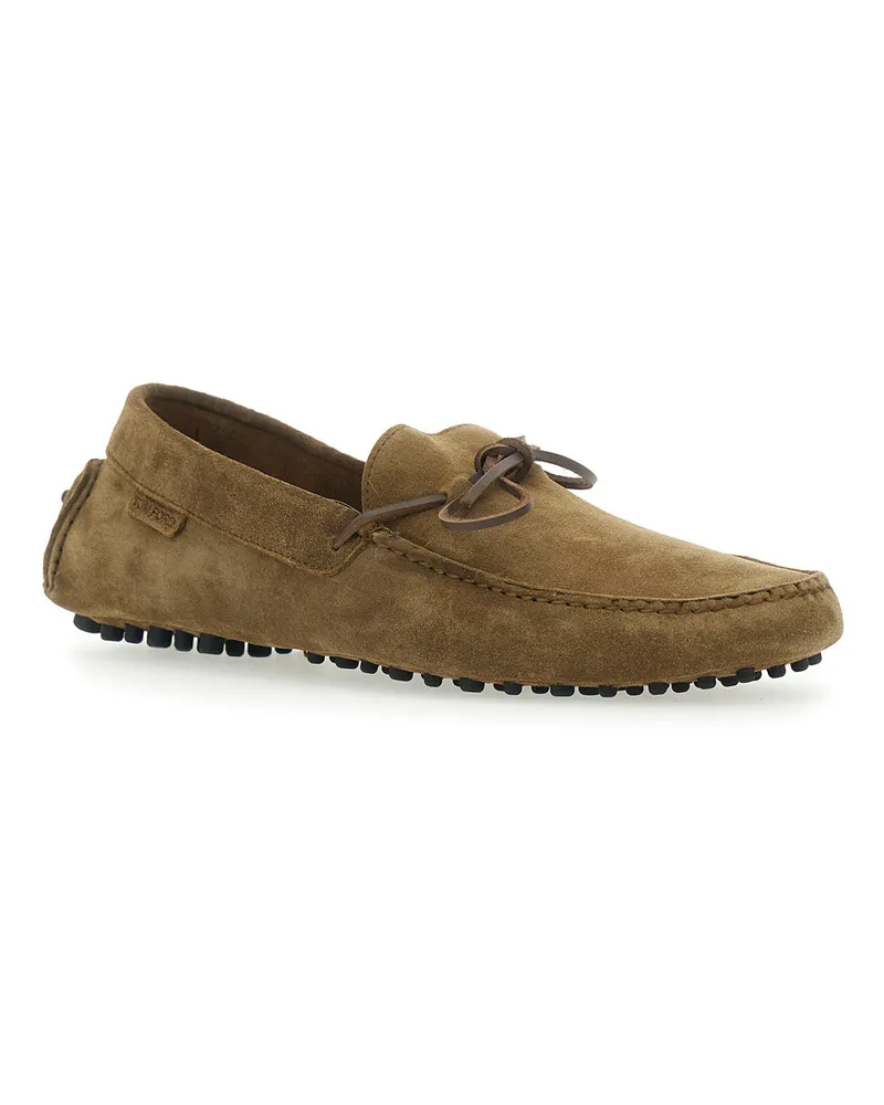 Tom Ford Suede Driver Loafer Loafer — Brown Brown