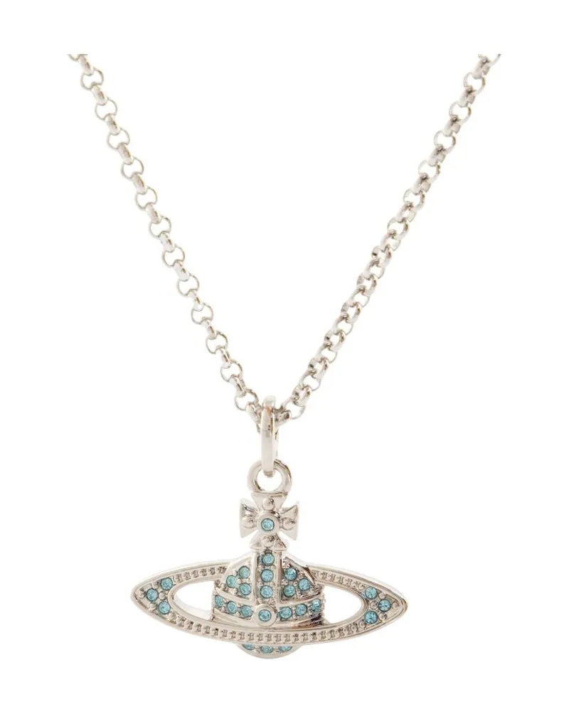 Vivienne Westwood Mini Bas Relief Necklace — Silver Silver