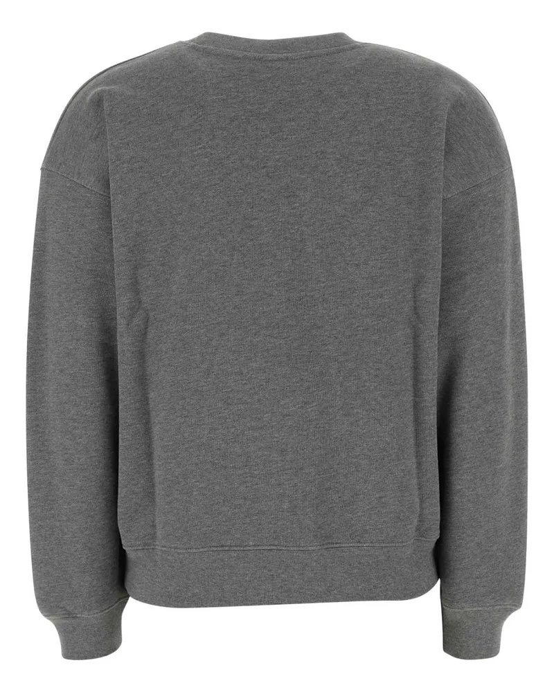 Kitsuné Women's Dark Grey Cotton Sweatshirt Mediumgreymelange Exterior: Felpe Gray