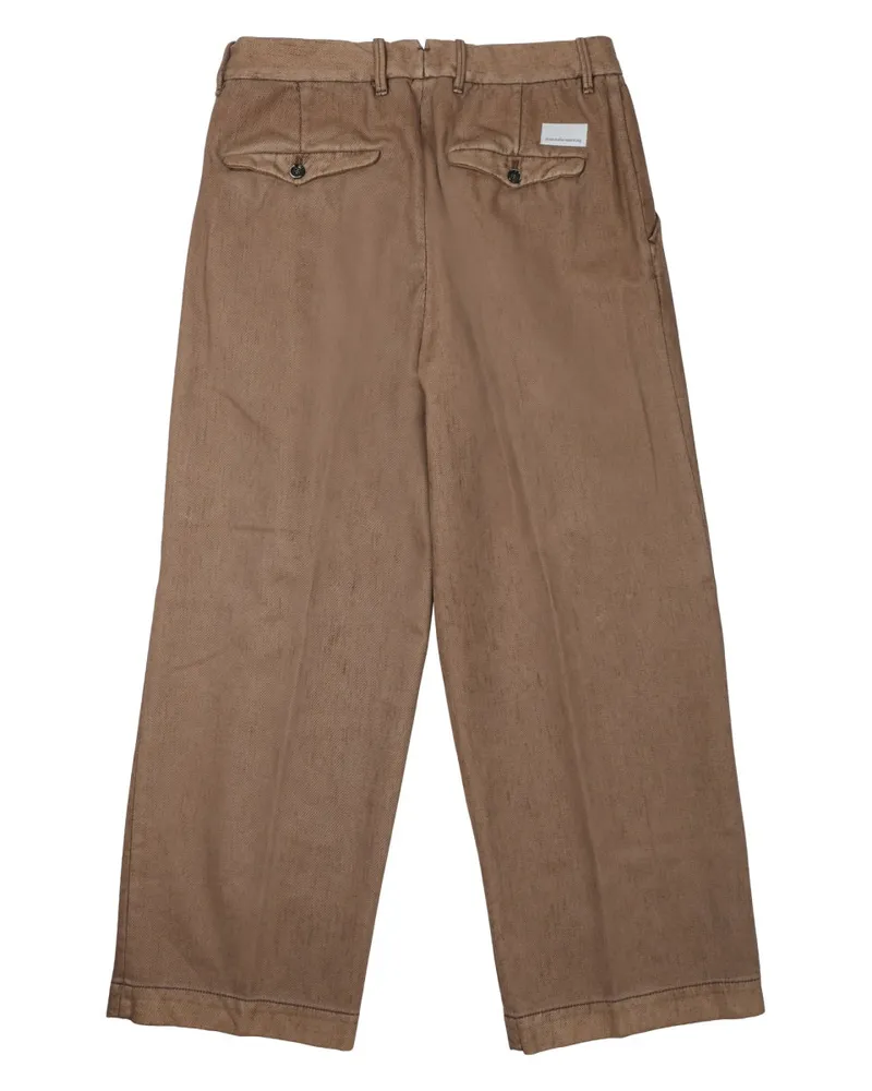 nine:inthe:morning Cotton Trousers — Brown Brown