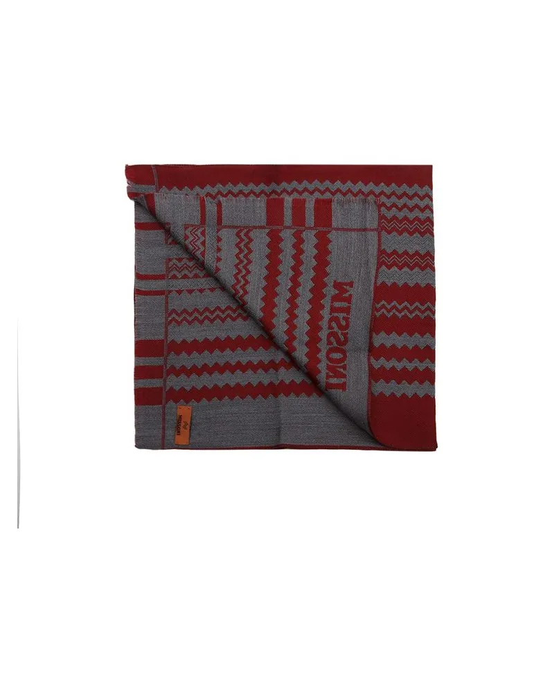 Missoni Women's Scarf Black Wool Accessories Red