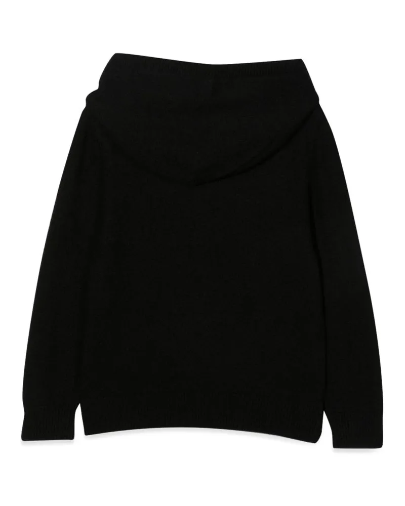 Zadig & Voltaire Wool-Blend Hooded Hooded Sweater — Black Black