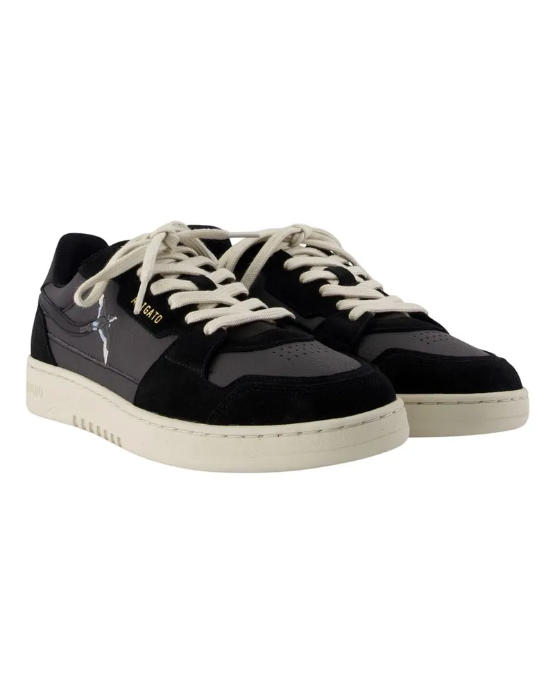 Axel Arigato Men's Dice Lo Bee Bird Sneakers -  Leather Black Calfskin Shoes Black