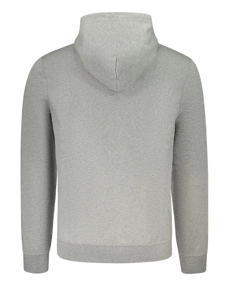 Calvin Klein Logo Embroidered Hoodie — Gray Gray