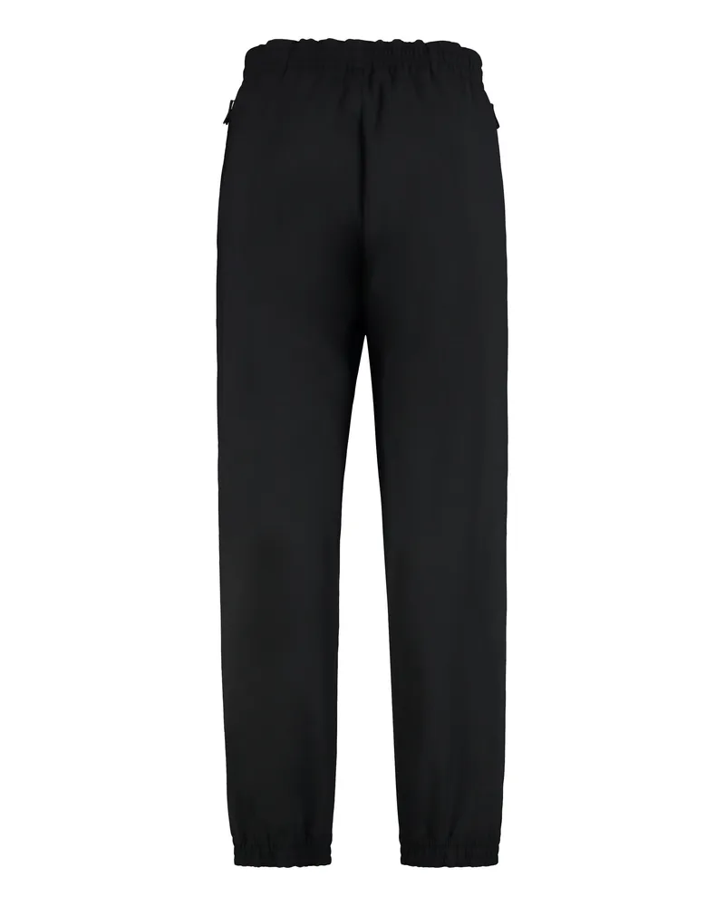 Moncler Men's Techno Fabric Track Pants Black Polyester Black
