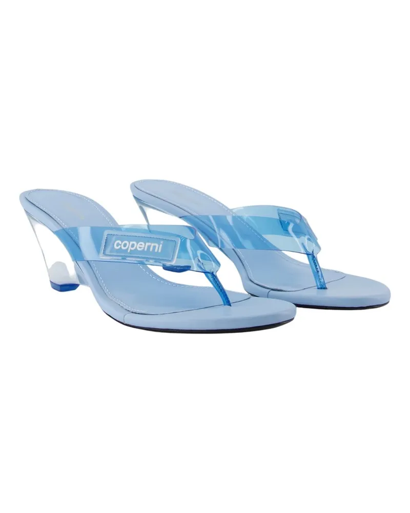 COPERNI Women's Lift Sandals -  Synthetic Blue Plastic Shoes Mules Blue