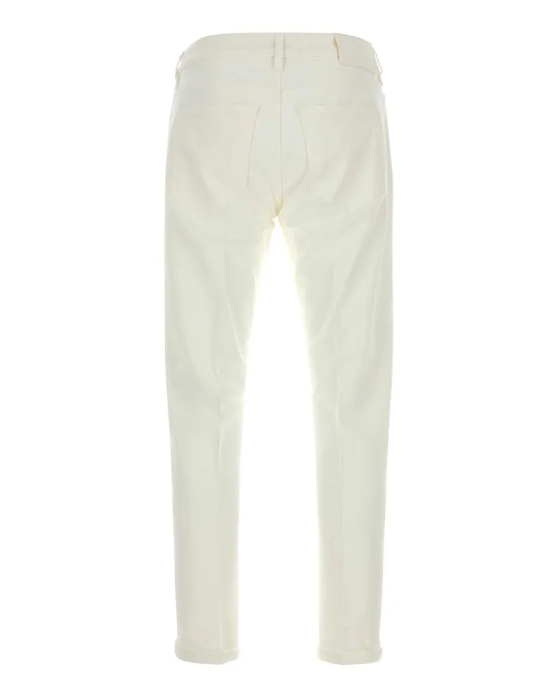 PT TORINO Men's White Stretch Denim Jeans Y018 Exterior: Cotton Elastane White