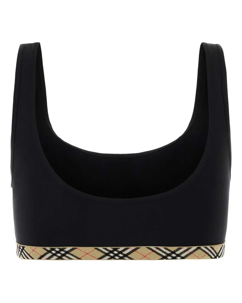 Burberry Women Black Stretch Nylon Bikini Top Exterior: Elastane Costumi Da Bagno Swimwear Black
