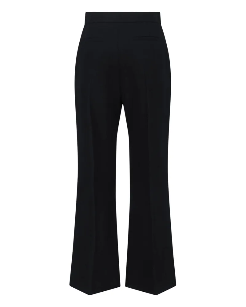 Valentino Garavani Women's Trousers Black Virgin Wool Black