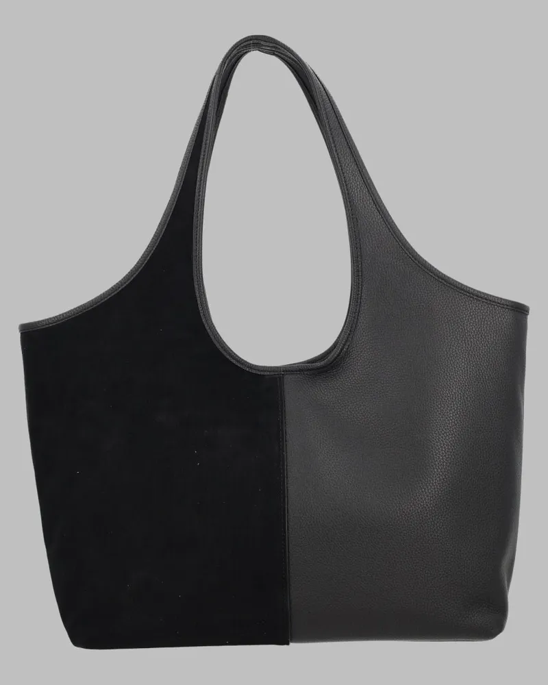 Michael Kors Women's Tote Bag Henly Black Leather Shoulder Black