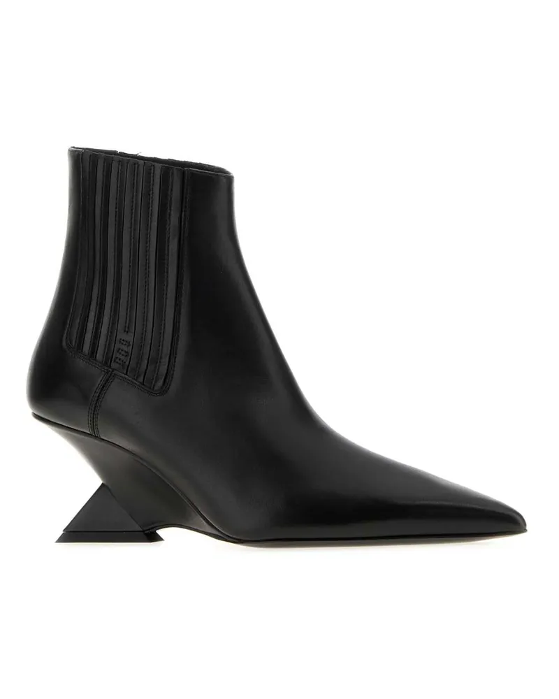 ATTICO Geometric Heel Boot — Black Black