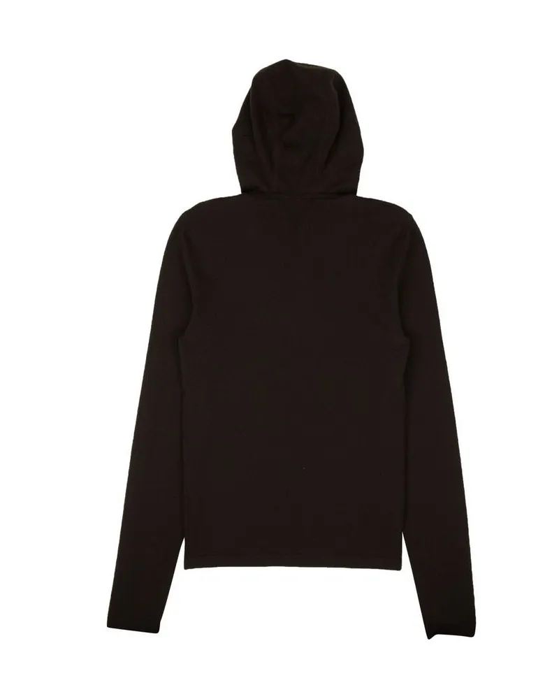 Bottega Veneta Men Black Cashmere Hoodie Clothing Black