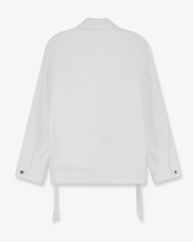 Loewe Women's Denim Jacket Paulas Ibiza-Workwear White Cotton White