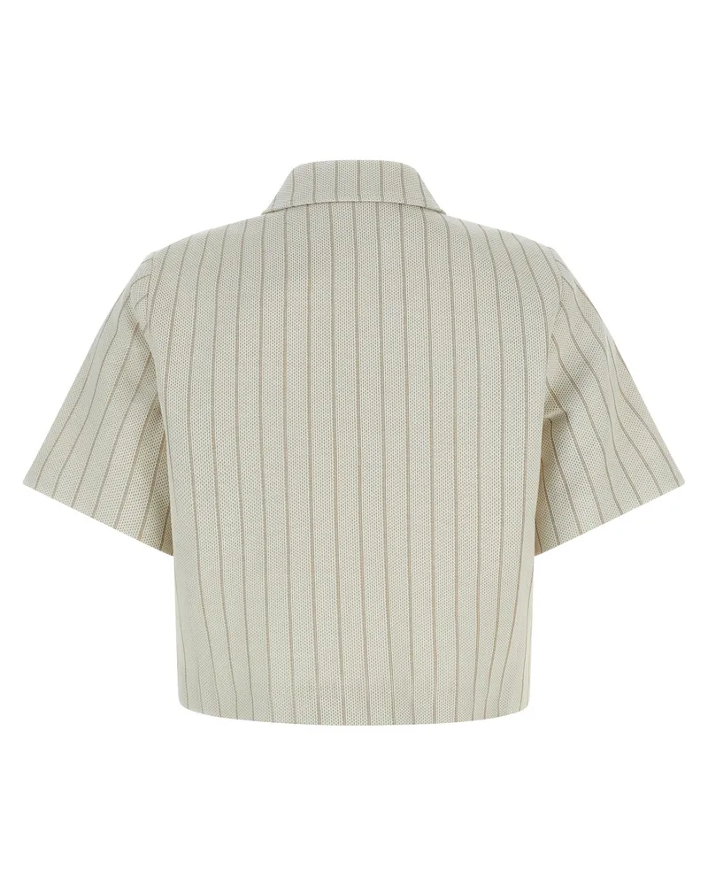 Max Mara Women's Beige Cotton Full-Length Jacket Clothing Beige