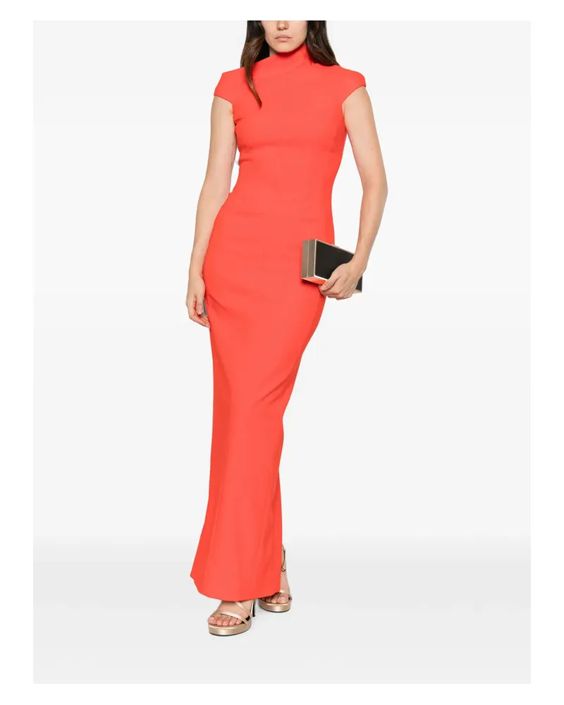 Solace London Scarl Evening Dress — Red Red