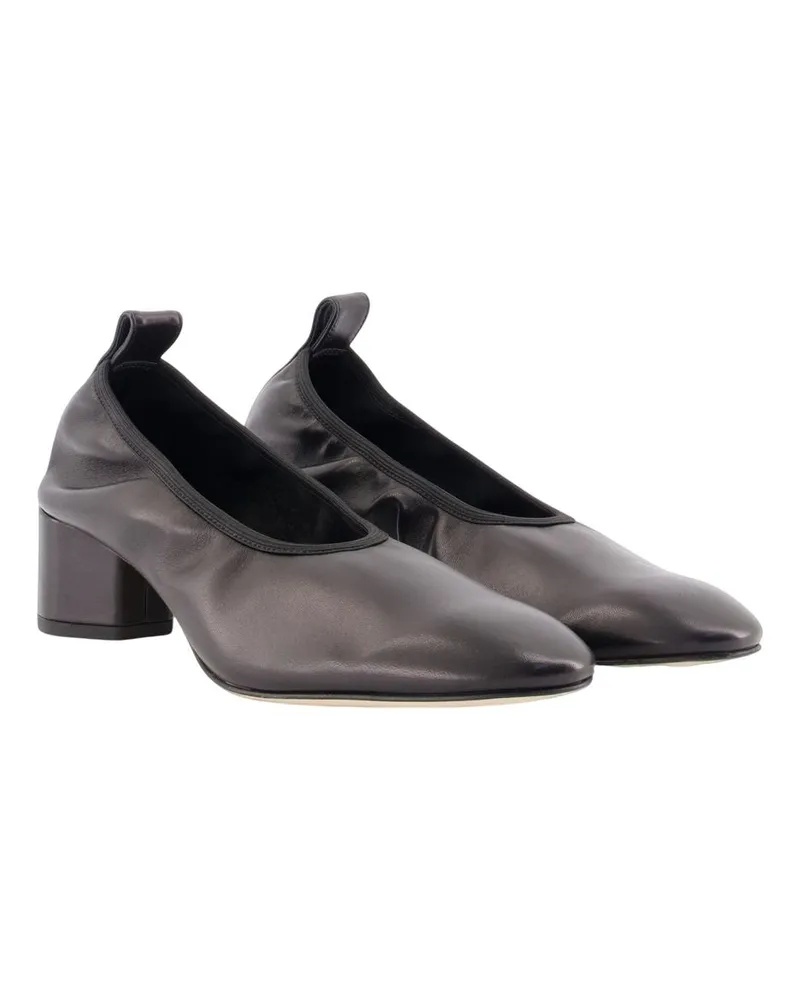 aeyde Women's Gemma Pumps -  Leather Black Calfskin Shoes Black