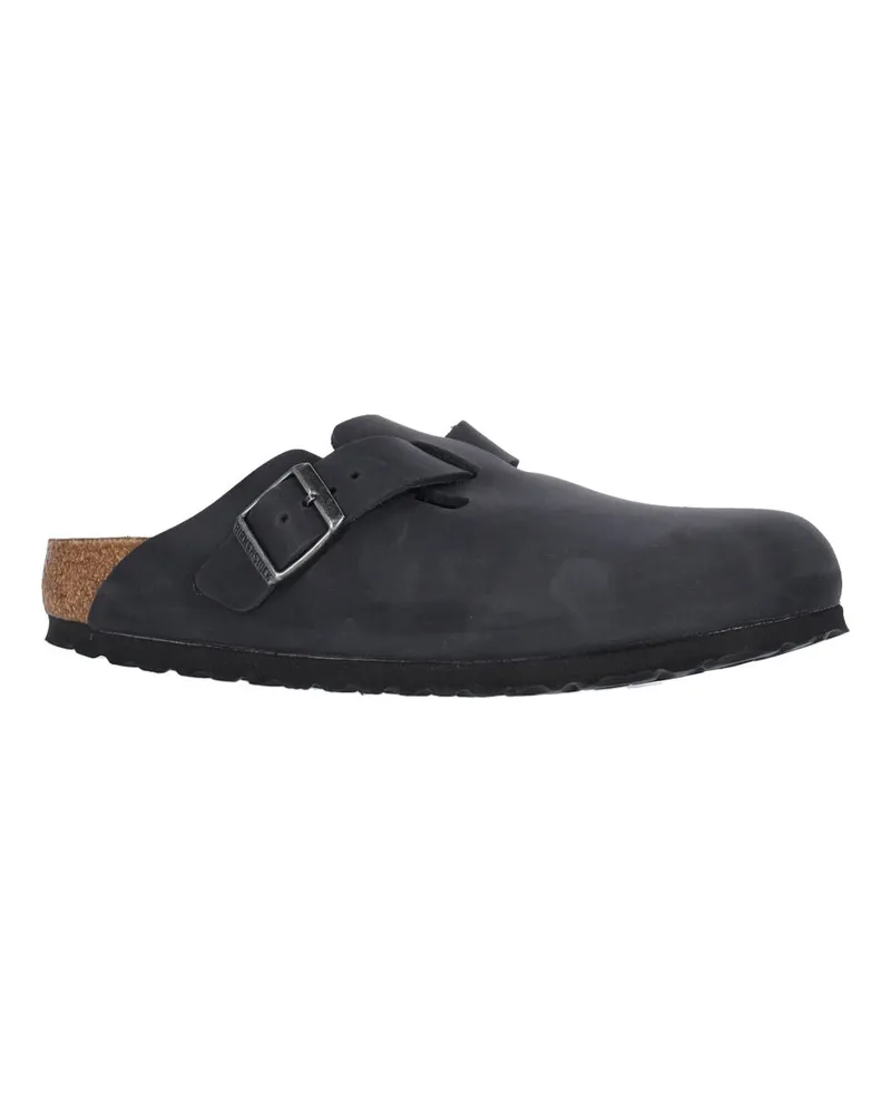 Birkenstock Unisex Sandals Black Oiled Leather Black