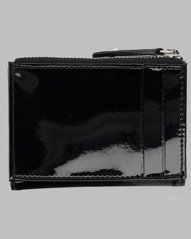 Vivienne Westwood Silver Orb Logo Card Case — Black Black