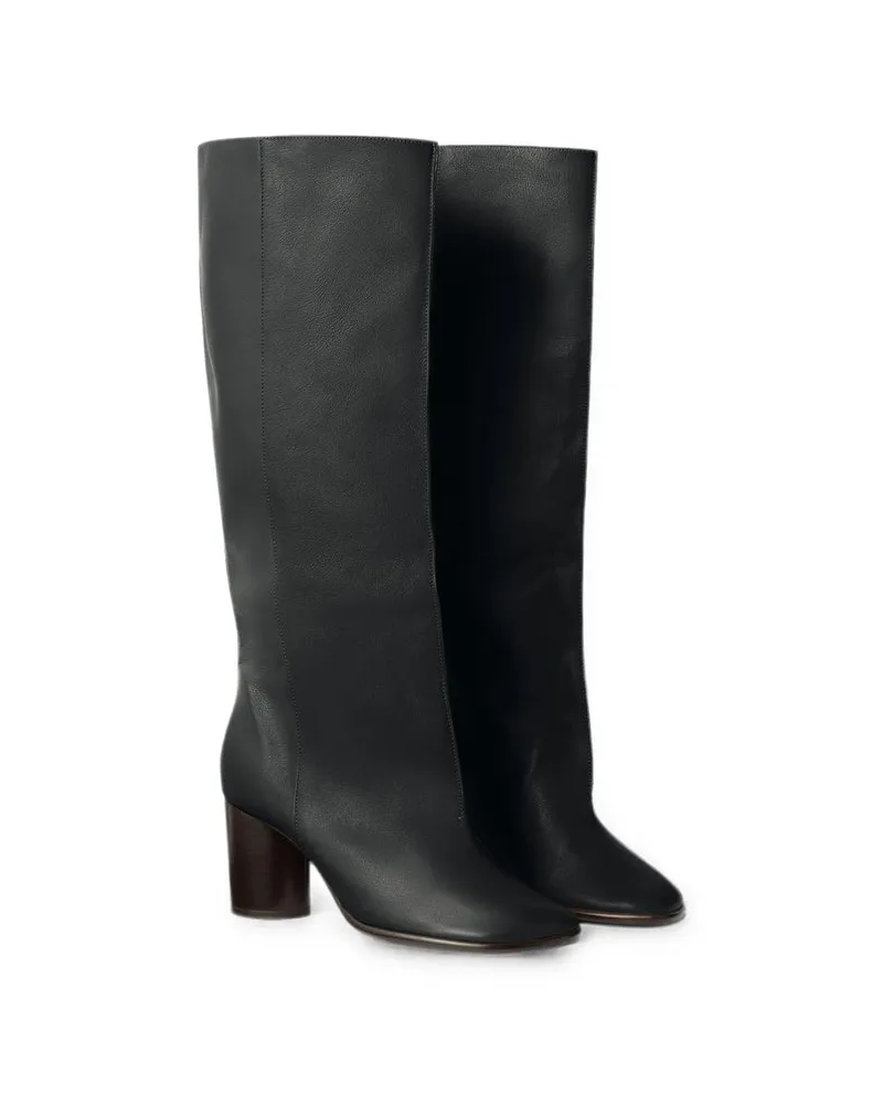 Christophe Lemaire Crease Sleeve Boot — Black Black