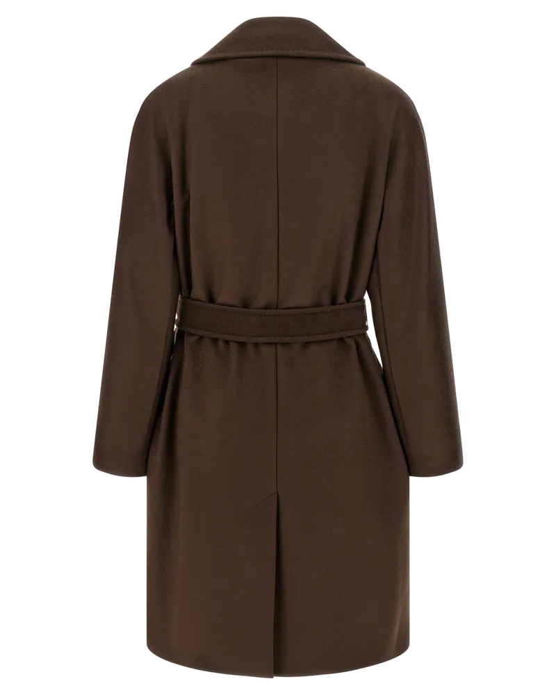 Max Mara Pedale Coat — Brown Brown