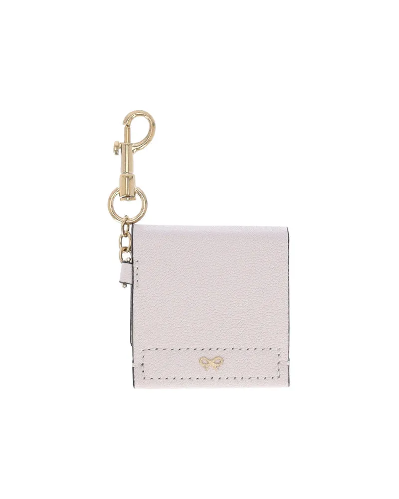 Anya Hindmarch Women's Keychains White Goat Leather White