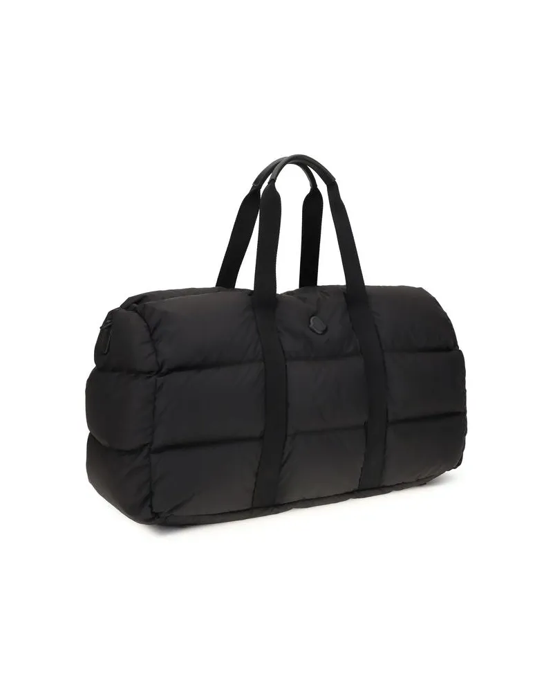 Moncler Men's Black Polyester Shoulder Bag Black