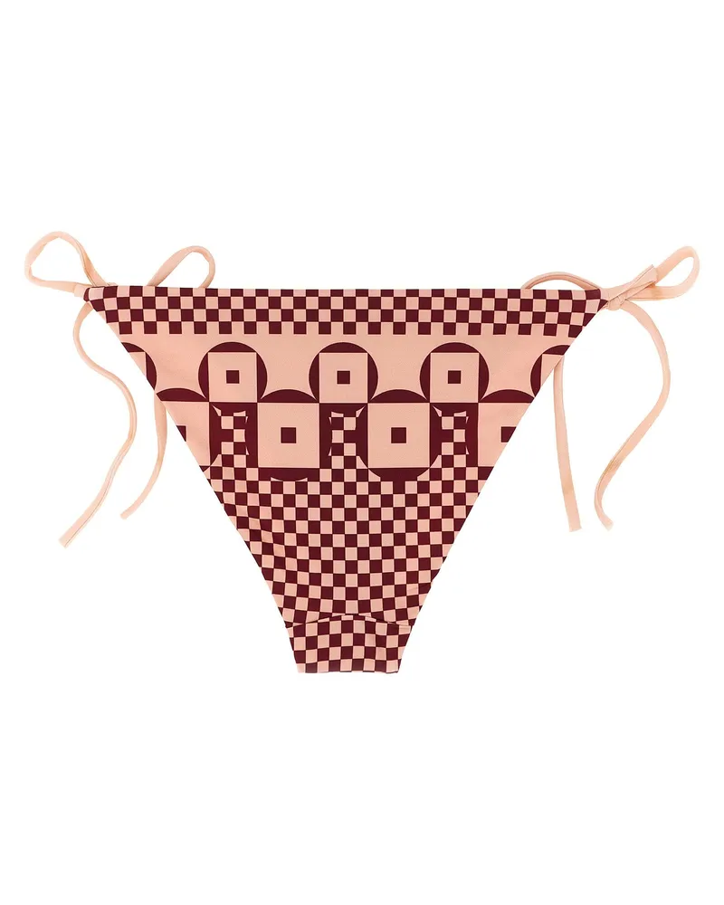 Fendi Micro Patchwork Lycra Bikini Briefs — Pink Pink
