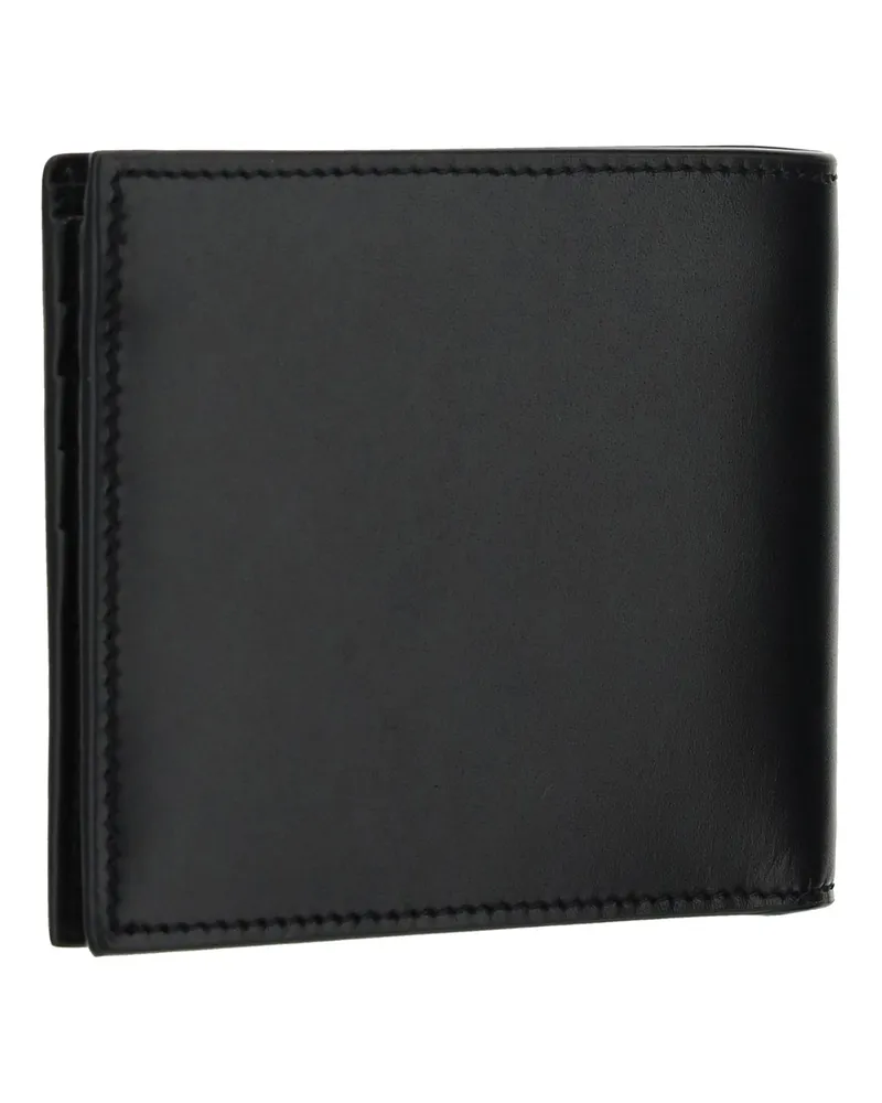 Saint Laurent Men's Leather Wallet Calf Black Umbrellas Black