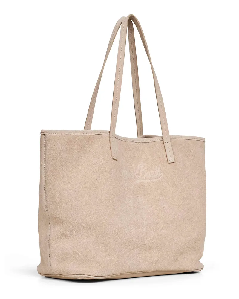 MC2 Saint Barth Women's Shoulder Bag City Beige Leather Bovine (top Grain Beige
