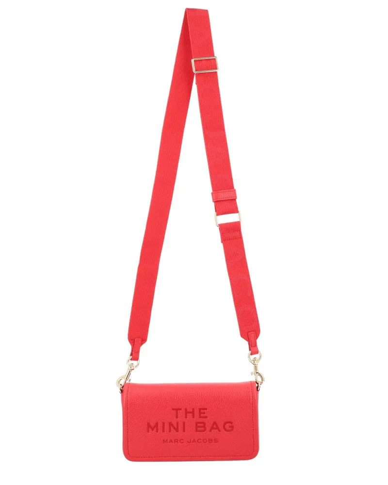 Marc Jacobs Women's Shoulder Bag The Mini Red Cow Leather Red