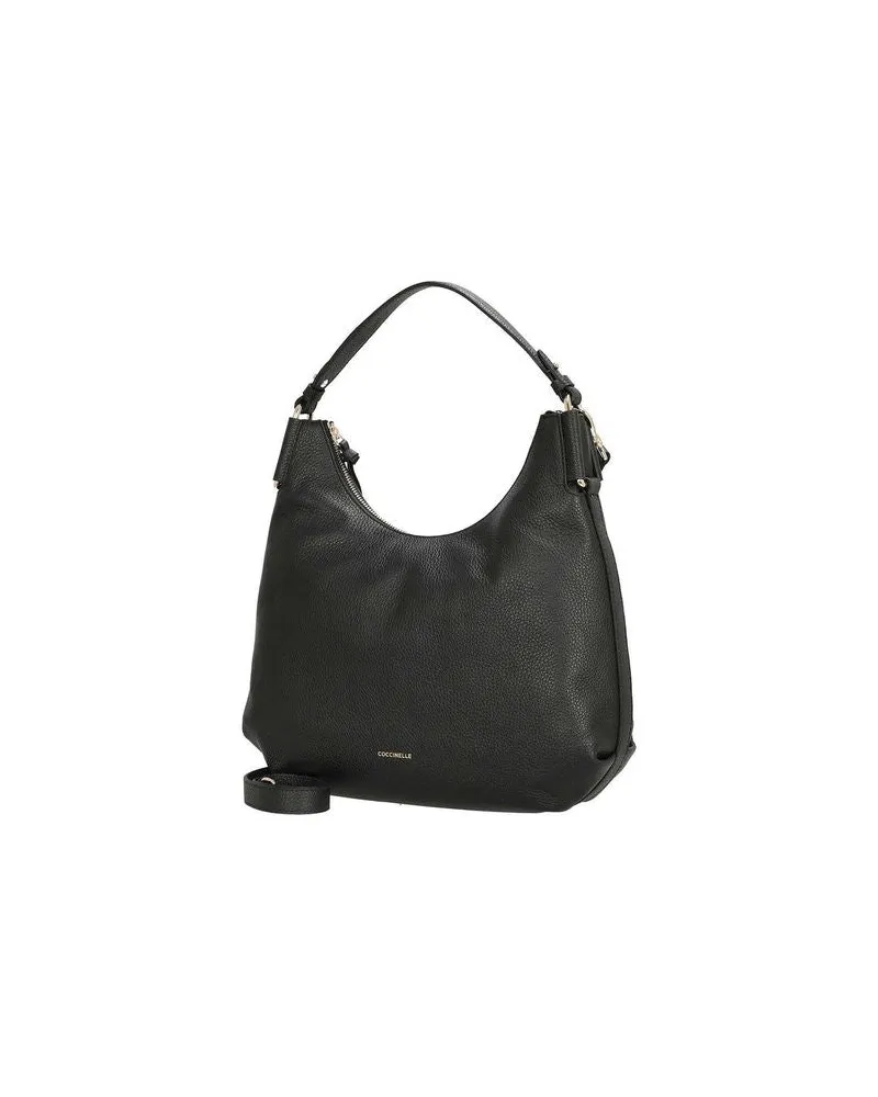 Coccinelle Women's Handbag Black Cowhide Bags - Handbags Black